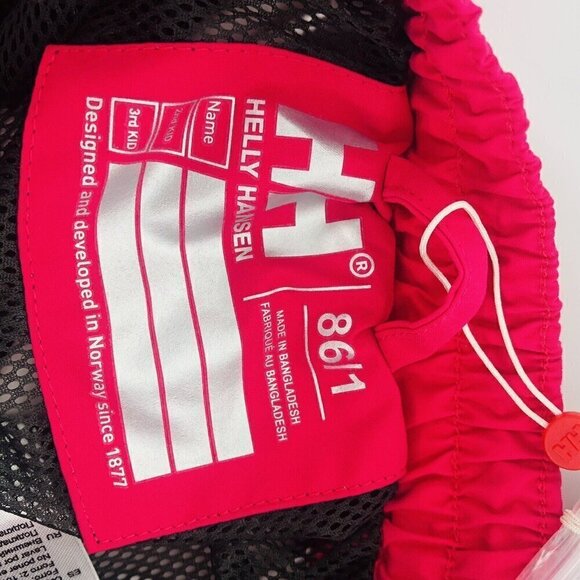 Helly Hansen Snow Pants Girls 86/1 Year 12 Months Pink Waterproof Boot Straps - Picture 8 of 10